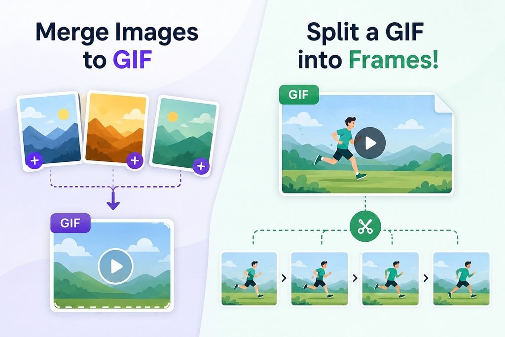 Merge Images to GIF or Split a GIF into Frames